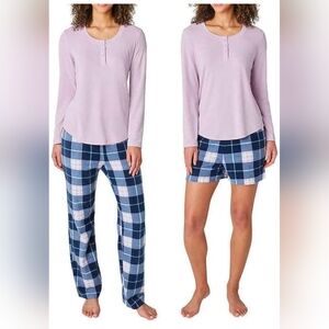Eddie Bauer Women's 3-Piece Waffle Knit Pajama Set  Medium. New